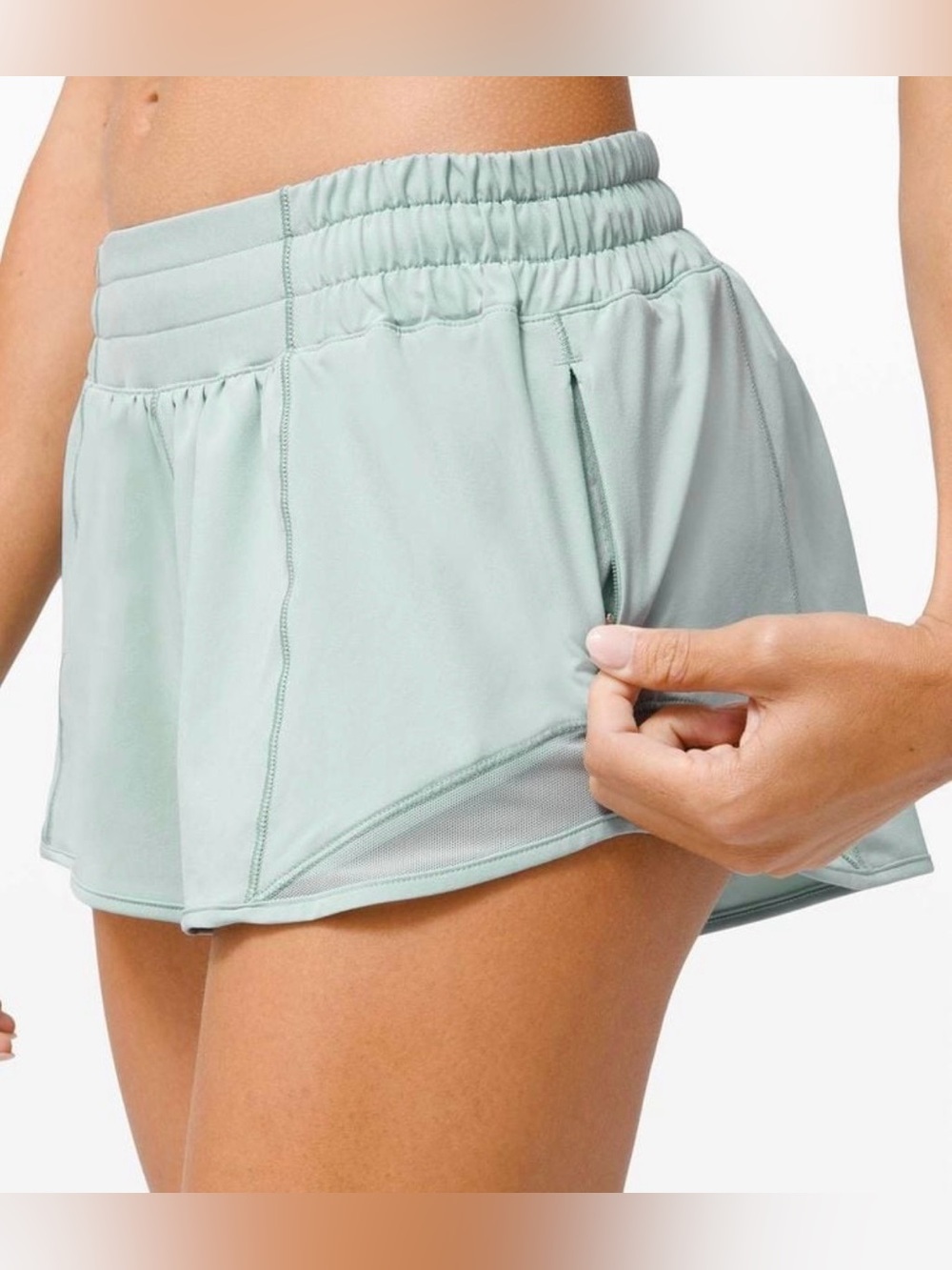 lululemon athletica Light Sage Athletic Shorts